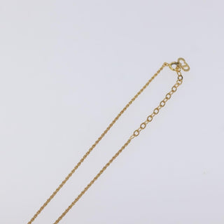 Christian Dior CD Pendant Necklace Gold-plated