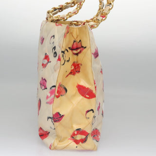Chanel Vintage CC Chain Tote Printed patent leather