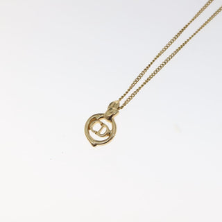 Christian Dior CD Pendant Necklace Gold-plated