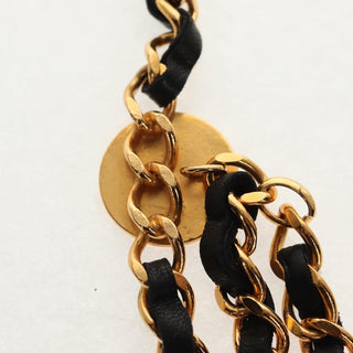 Chanel Vintage Multi-Chain Medallion Belt Metal and Leather
