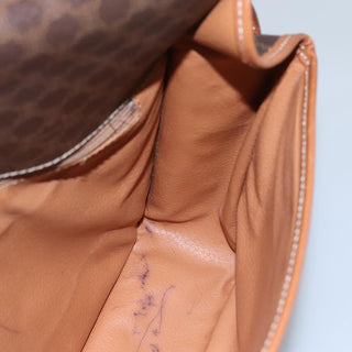 Celine Vintage Macadam Shoulder Bag Canvas and Leather