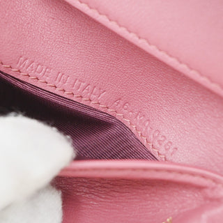 Christian Dior Saddle Trifold Flap Wallet Leather