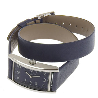 Tiffany & Co. East West 2-Hand Quartz Watch Stainless Steel and Leather