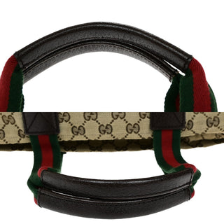 Gucci Web Zip Tote GG Canvas