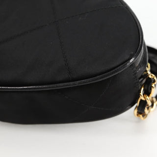 Chanel Vintage Diamond CC Tassel Clutch Quilted Satin