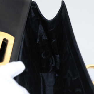 Salvatore Ferragamo Gancini Convertible Top Handle Bag Leather