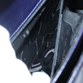 Salvatore Ferragamo Gancini Convertible Top Handle Bag Leather