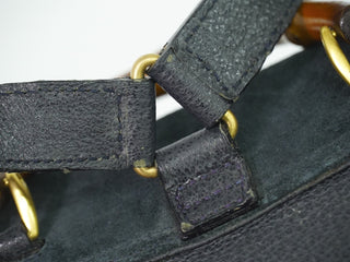 Gucci Vintage Bamboo Backpack Suede