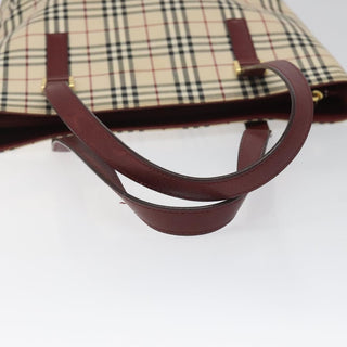 Burberry Nova Check Tote Canvas and Leather