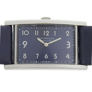 Tiffany & Co. East West 2-Hand Quartz Watch Stainless Steel and Leather