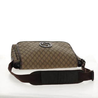 Gucci Interlocking G Messenger Bag GG Coated Canvas
