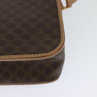 Celine Vintage Macadam Shoulder Bag Canvas and Leather