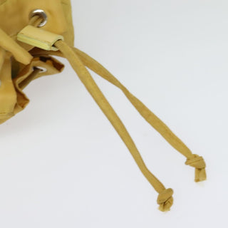 Prada Drawstring Wristlet Bucket Bag Tessuto