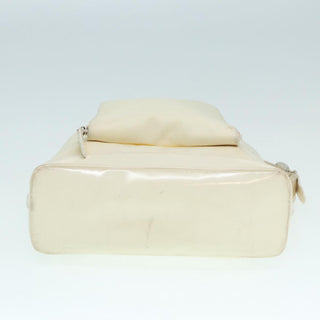 Gucci Vintage Bamboo Backpack Nylon and Patent Leather