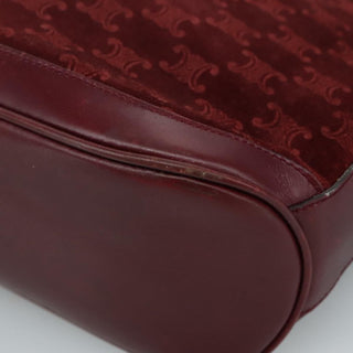 Celine Vintage Macadam Shoulder Bag Suede