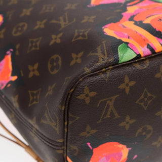 Louis Vuitton Neverfull Tote Limited Edition Monogram Roses