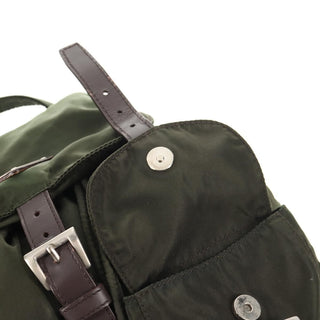 Prada Double Front Pocket Backpack Tessuto