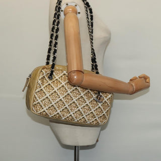 Chanel Camera Case Bag Woven Stitch Patent
