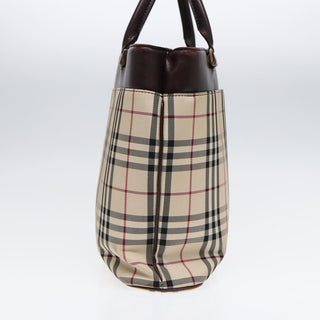 Burberry Nova Check Tote Canvas and Leather