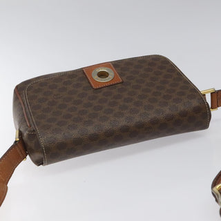 Celine Vintage Macadam Shoulder Bag Canvas