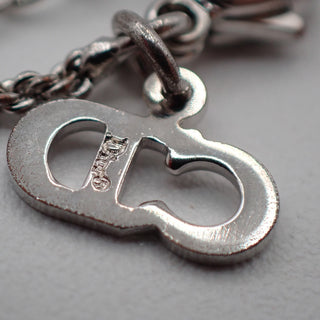 Christian Dior CD Logo necklace Silver-Plated