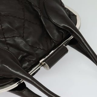 Chanel Expandable Zip Around Frame Bag Quilted Leather