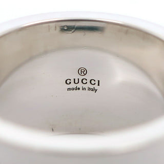 Gucci Logo Band Ring Sterling Silver