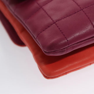 Chanel Vintage Chocolate Bar Double Side Flap Shoulder Bag Quilted Lambskin