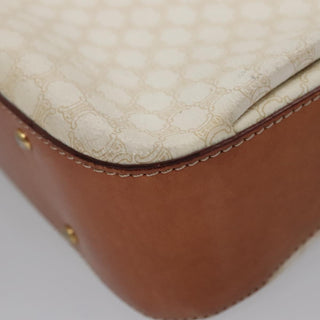 Celine Vintage Convertible Top Handle Bag Macadam Coated Canvas