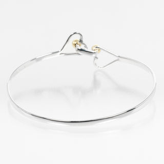 Tiffany & Co. Hook and Eye double heart bracelet Silver925 with K18 yellow gold