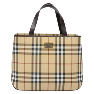 Burberry Vintage Tote Vintage Check Coated Canvas