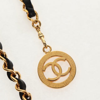 Chanel Vintage Multi-Chain Medallion Belt Metal and Leather