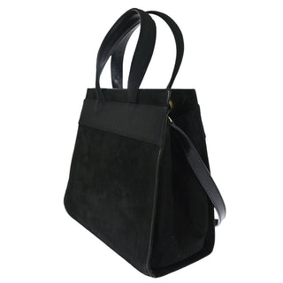 Salvatore Ferragamo Convertible Vara Bow Tote Suede