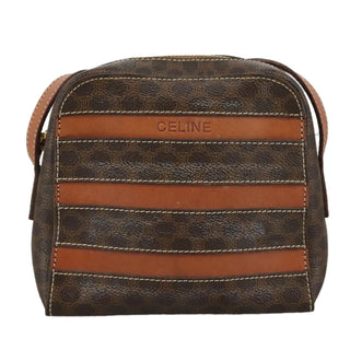 Celine Macadam Shoulder Bag Leather