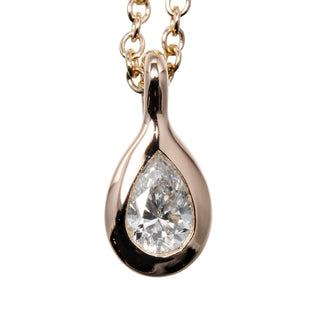 Tiffany & Co. By the yard pair shape necklace 18K Pink Gold with Diamond