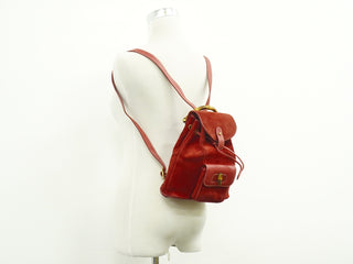 Gucci Vintage Bamboo Backpack Suede