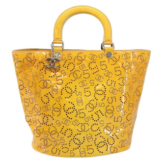 Chanel CC No.5 Shopping Tote Perforated Patent