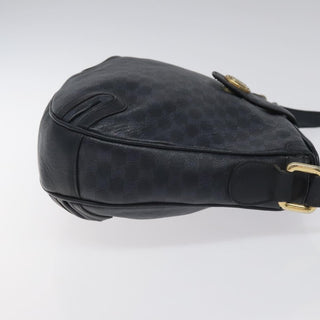 Celine Vintage Macadam Shoulder Bag Canvas and Leather