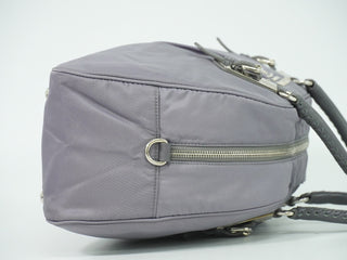 Prada Buckle Dome Satchel Tessuto