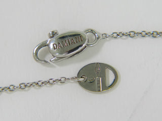 Damiani D.Side Pendant Necklace 18K White Gold with Diamonds