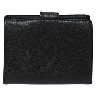 Chanel CC Bifold Wallet Quilted Caviar