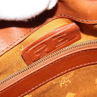 MCM Visetos Handbag Canvas and Leather