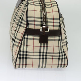 Burberry Vintage Zip Around Duffle Bag House Check Canvas
