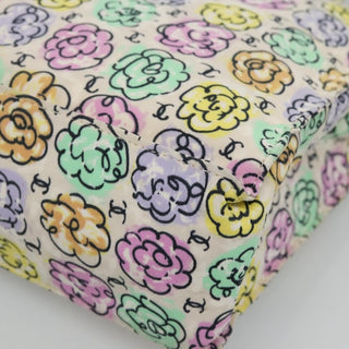 Chanel Vintage Camellia Tote Printed Nylon
