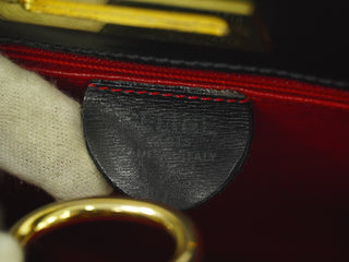 Celine Gancini Handbag Leather