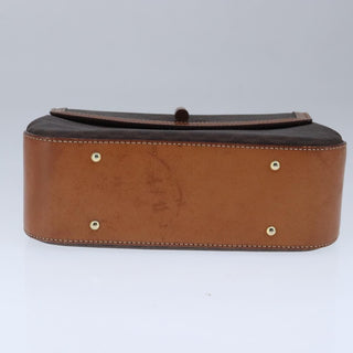 Celine Vintage Convertible Top Handle Bag Macadam Coated Canvas