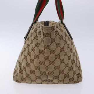 Gucci Web Zip Tote GG Canvas
