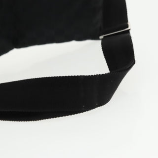 Gucci Vintage Double Belt Bag GG Canvas with Leather