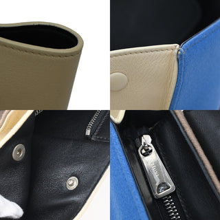 Celine Multicolor Trapeze Bag Leather and Felt