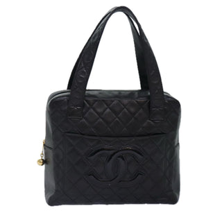 Chanel Coco Mark Black cakfskin